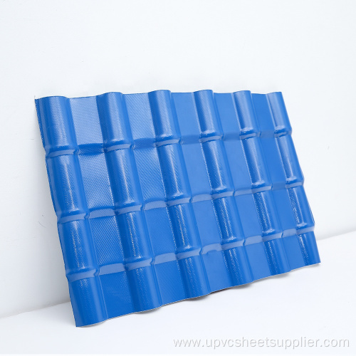 Synthetic Resin Roof Tile Sheet Blue Weather Resistance